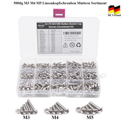 500 tlg m5 - 500, edelstahl