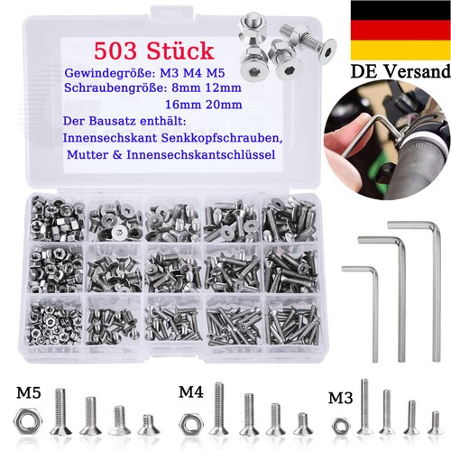 500tlg senkkopfschrauben - 500tlg,