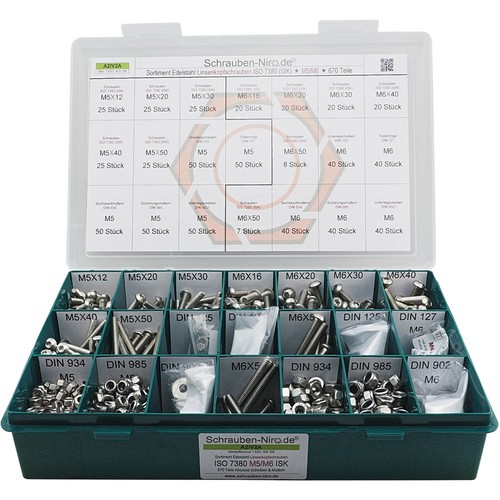 Sortiment set edelstahl - sortiment/set,