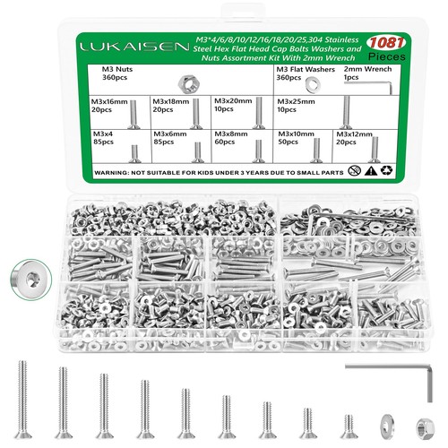 Senkkopf schrauben set - senkkopf,