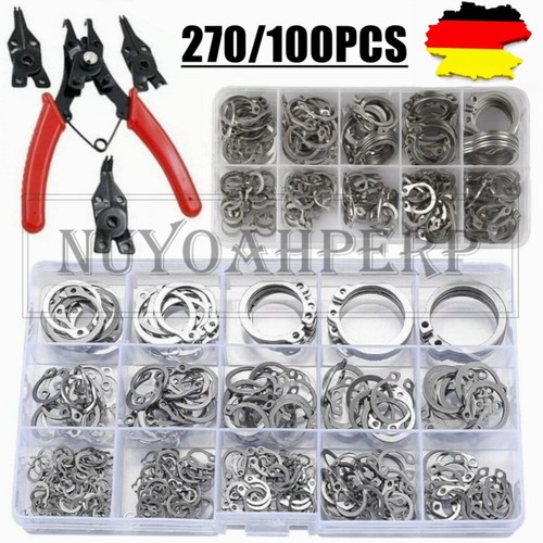 270 100tlg edelstahl clips - 270/100tlg, e