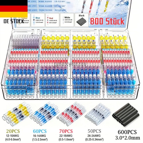 800 stk kabelverbinder set - kabelverbinder,